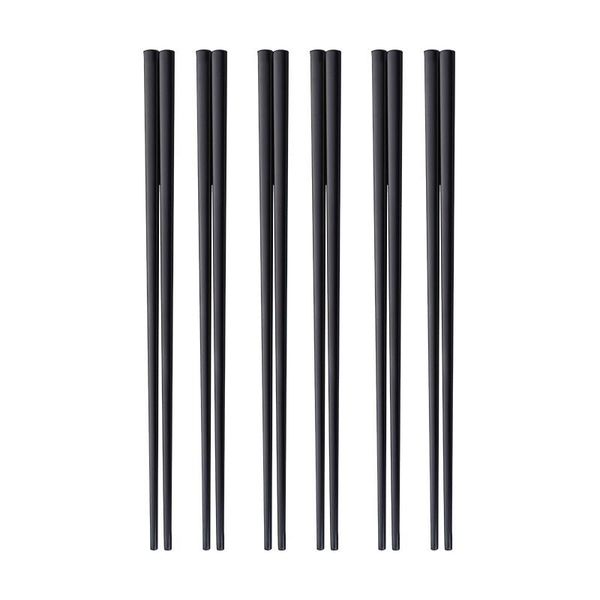 chopsticks 6 pairs black stainless steel sushi sticks tableware set portable chinese dishwasher safe drop
chopsticks 6 pairs black stainless steel sushi sticks tableware set portable chinese dishwasher safe drop