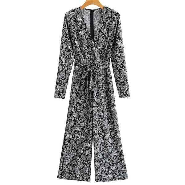 spring arrival women long sleeve printed jumpsuit deep v-neck casual streetwear soft and comfortable size l 210524, Black;white
spring arrival women long sleeve printed jumpsuit deep v-neck casual streetwear soft and comfortable size l 210524, Black;white