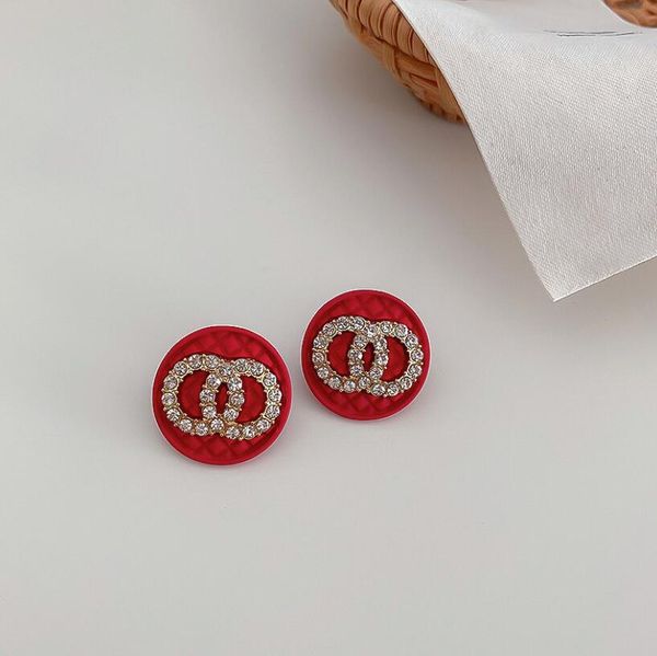 925 silver needle fashion design multicolor love studs sweet diamond mesh red temperament earrings, Golden;silver
925 silver needle fashion design multicolor love studs sweet diamond mesh red temperament earrings, Golden;silver