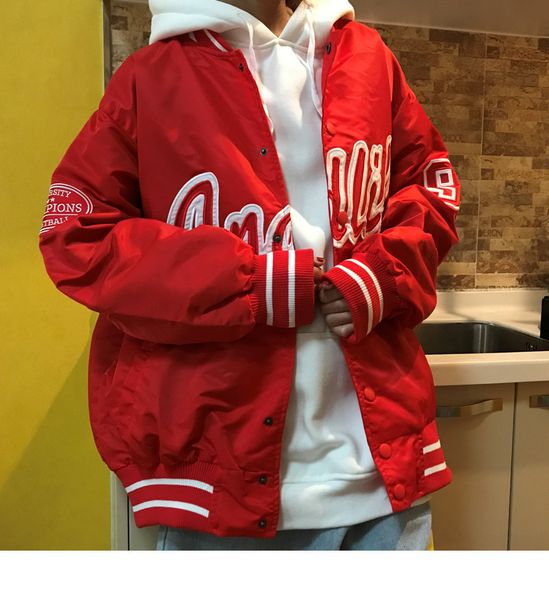 men's jackets baseball men hip hop streetwear letter embroidery varsity college couple japanese korean bomber fashion coat szum, Black;brown
men's jackets baseball men hip hop streetwear letter embroidery varsity college couple japanese korean bomber fashion coat szum, Black;brown