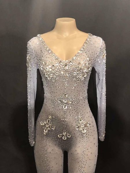 women's jumpsuits & rompers see though crystals stones jumpsuit evening party wear bright rhinestones bodysuit costume prom birthday ce, Black;white
women's jumpsuits & rompers see though crystals stones jumpsuit evening party wear bright rhinestones bodysuit costume prom birthday ce, Black;white