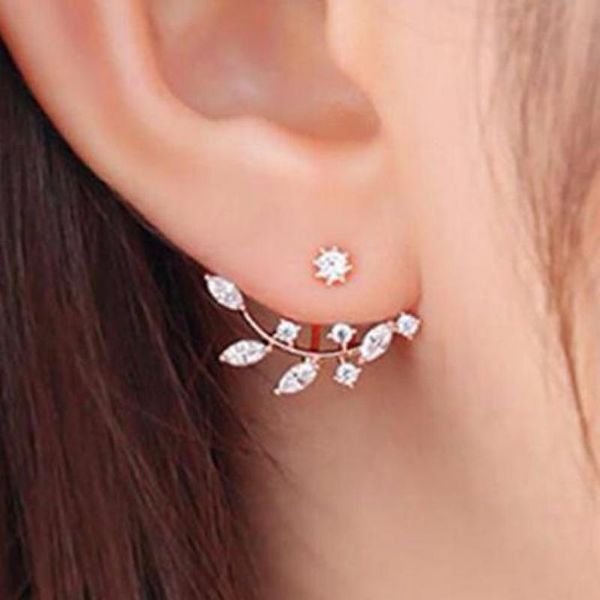 stud branch leaf earrings back hanging crystal zircon for women earing jewelry earings earring kolczyki, Golden;silver
stud branch leaf earrings back hanging crystal zircon for women earing jewelry earings earring kolczyki, Golden;silver