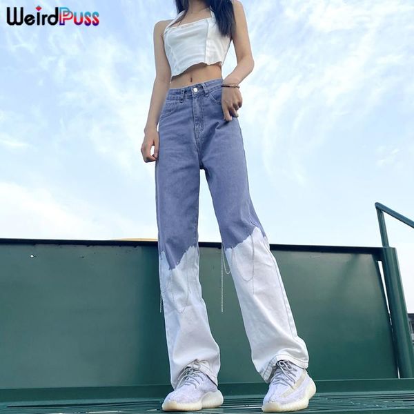 women's pants & capris weird puss y2k high waist straight jeans women patchwork chain tassel denim cotton fashion casual streetwear lon, Black;white
women's pants & capris weird puss y2k high waist straight jeans women patchwork chain tassel denim cotton fashion casual streetwear lon, Black;white