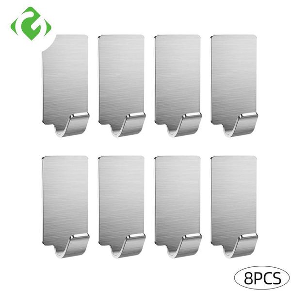 hooks & rails 8pcs adhesive stainless steel for towels holder family robe hanging hook hats bag key wall hanger
hooks & rails 8pcs adhesive stainless steel for towels holder family robe hanging hook hats bag key wall hanger