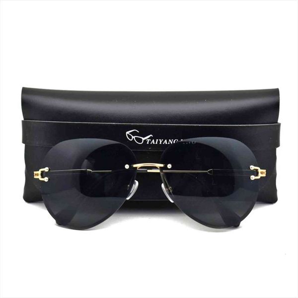 fashion women rimless sunglasses brand designer pilot sun glasses ladies shades gradient with case, White;black
fashion women rimless sunglasses brand designer pilot sun glasses ladies shades gradient with case, White;black