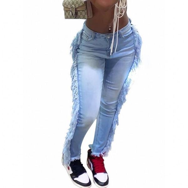 women's jeans side tassel women mid waist ripped pockets skinny trousers 2021 autumn fashion street style casual denim pencil pants, Blue
women's jeans side tassel women mid waist ripped pockets skinny trousers 2021 autumn fashion street style casual denim pencil pants, Blue