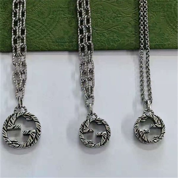 design jewelry new 925 silver interlocking pattern double pendant hemp rope necklace fashion autumn and winter sweater chain net red
design jewelry new 925 silver interlocking pattern double pendant hemp rope necklace fashion autumn and winter sweater chain net red