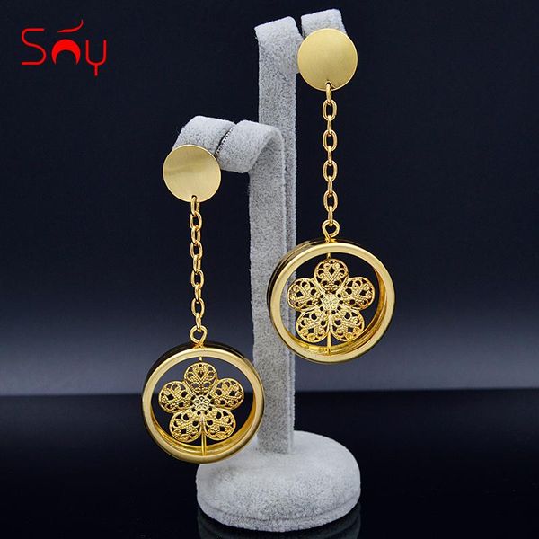 dangle & chandelier sunny jewelry romantic round flower earrings long drop for women big party wedding daily, Silver
dangle & chandelier sunny jewelry romantic round flower earrings long drop for women big party wedding daily, Silver