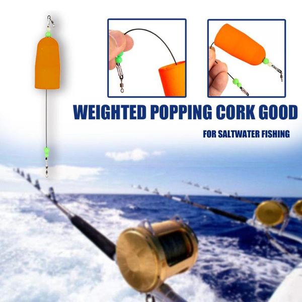 1pcs fishing float weighted popping cork good for saltwater sea tackle accessories &jw
1pcs fishing float weighted popping cork good for saltwater sea tackle accessories &jw