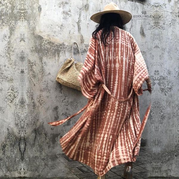casual dresses 2021 bohemian tie dye striped long tunic kimono dress spring/autumn women plus size beach wear elegant q1314, Black;gray
casual dresses 2021 bohemian tie dye striped long tunic kimono dress spring/autumn women plus size beach wear elegant q1314, Black;gray