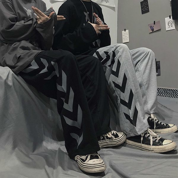 Men Casual Pants Side Print high street Mens Hip Hop couples Fashion Streetwear Loose Straight Ulzzang Harajuku All-match Chic, Black
Men Casual Pants Side Print high street Mens Hip Hop couples Fashion Streetwear Loose Straight Ulzzang Harajuku All-match Chic, Black
