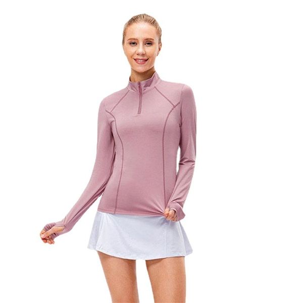 running jerseys autumn winter women sports t-shirts long sleeve quick dry windproof stand-up collar yoga gym fitness workout clothes, Black;blue
running jerseys autumn winter women sports t-shirts long sleeve quick dry windproof stand-up collar yoga gym fitness workout clothes, Black;blue