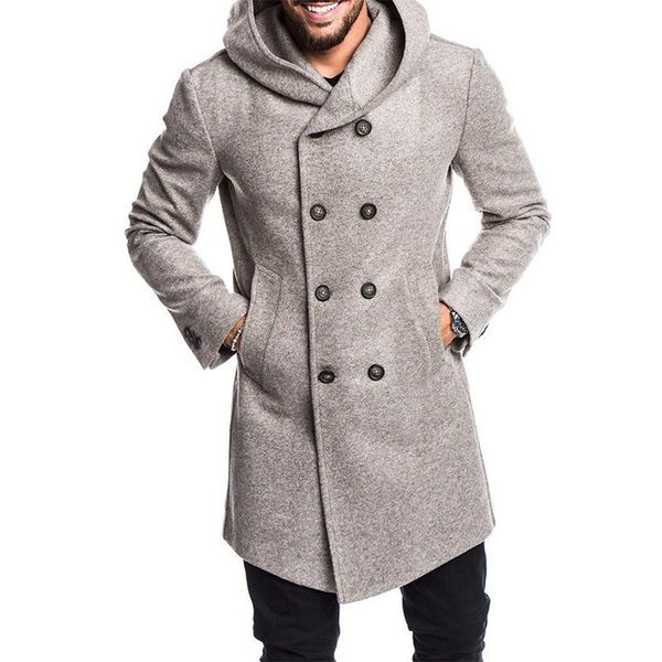 men's jackets fashion long windbreaker fleece hooded wool jacket coat mens casual business trench overcoat, Black;brown
men's jackets fashion long windbreaker fleece hooded wool jacket coat mens casual business trench overcoat, Black;brown