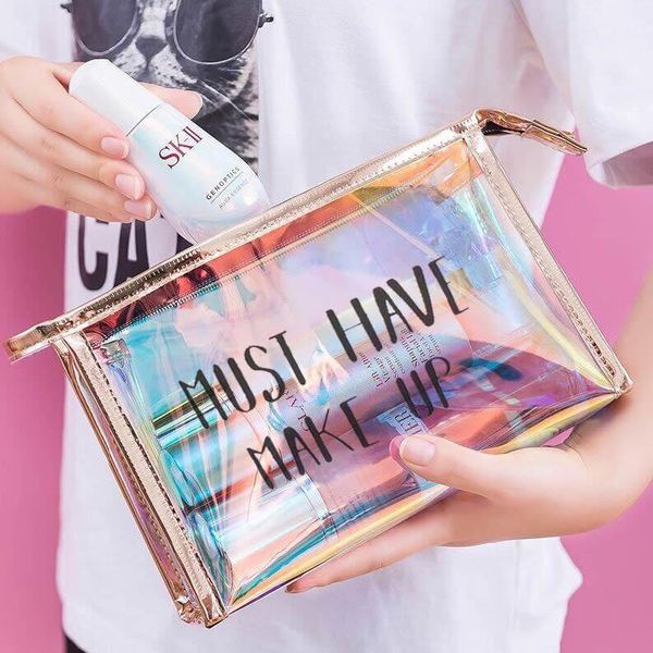 fashion transparent cosmetic bag women travel zipper clear make up makeup case organizer storage pouch toiletry wash kit box bags & cases
fashion transparent cosmetic bag women travel zipper clear make up makeup case organizer storage pouch toiletry wash kit box bags & cases