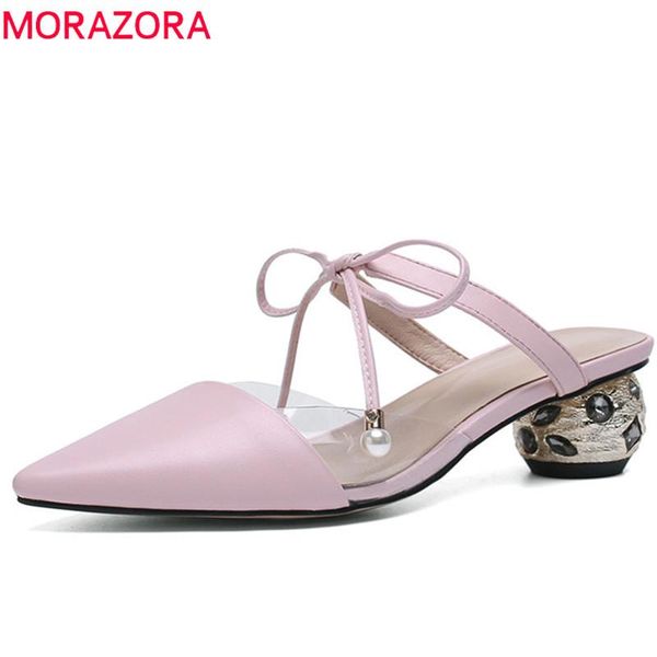 dress shoes morazora 2021 arrival women sandals genuine leather pointed toe summer crystal heels party prom woman, Black
dress shoes morazora 2021 arrival women sandals genuine leather pointed toe summer crystal heels party prom woman, Black