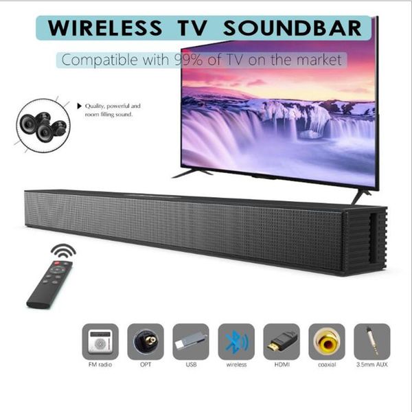 soundbar 40w wall mounted tv whispering gallery wireless bluetooth speaker 4 speakers subwoofer for computer sound system box
soundbar 40w wall mounted tv whispering gallery wireless bluetooth speaker 4 speakers subwoofer for computer sound system box