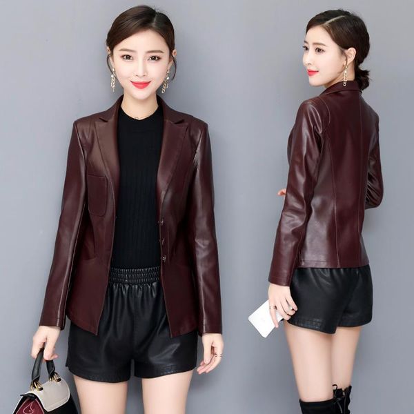 women's leather & faux women winter jacket genuine coats elegant plus size slim female y941, Black
women's leather & faux women winter jacket genuine coats elegant plus size slim female y941, Black