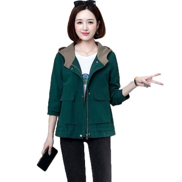 women's jackets 2021 spring autumn coat hooded jacket long sleeve zipper pockets casual windbreaker basic short outerwear 4xl, Black;brown
women's jackets 2021 spring autumn coat hooded jacket long sleeve zipper pockets casual windbreaker basic short outerwear 4xl, Black;brown