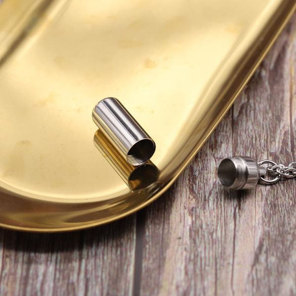 stainless steel cremation urn cylinder ash pendant necklace jewelry gift human urns with chain for him chains, Silver
stainless steel cremation urn cylinder ash pendant necklace jewelry gift human urns with chain for him chains, Silver