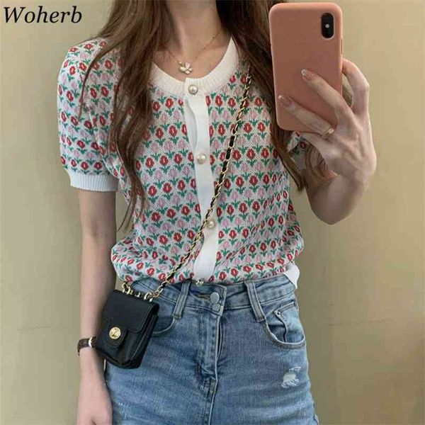 short sleeve crop heavy jacquard ice silk knitted cardigan summer single breasted thin fashion clothing 210519, White
short sleeve crop heavy jacquard ice silk knitted cardigan summer single breasted thin fashion clothing 210519, White