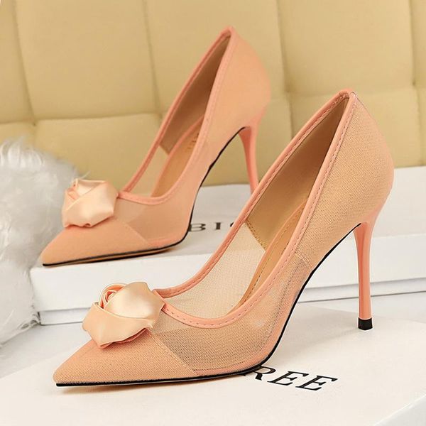 mesh women's pumps high heel shoes silk flower ladies rose female stiletto for party dress, Black
mesh women's pumps high heel shoes silk flower ladies rose female stiletto for party dress, Black