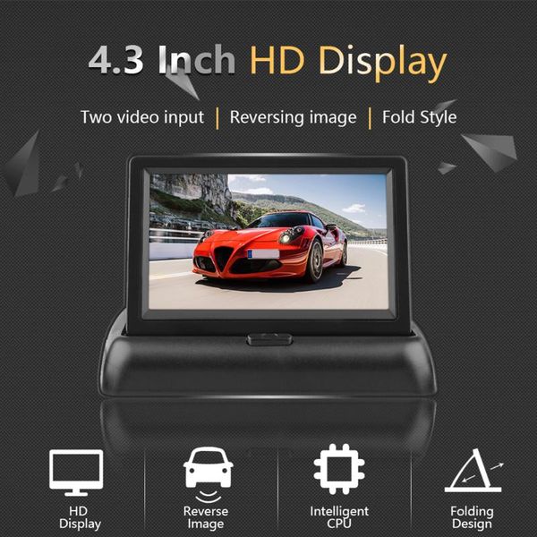 car video rear view backup monitor 4.3 inch color tft foldable display folding for vehicle auto parking reverse system camera
car video rear view backup monitor 4.3 inch color tft foldable display folding for vehicle auto parking reverse system camera
