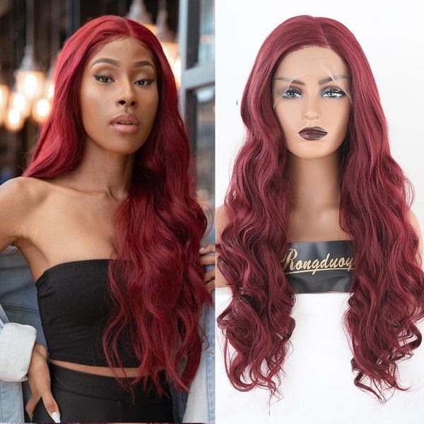 synthetic wigs rongduoyi lace for women front wig long body wave red hair cosplay high temperature fiber side part, Black
synthetic wigs rongduoyi lace for women front wig long body wave red hair cosplay high temperature fiber side part, Black