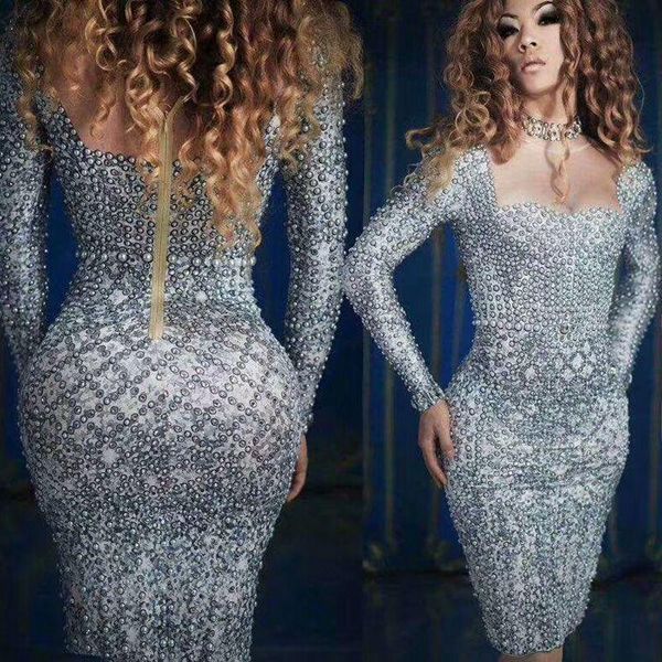 casual dresses fashion pearls rhinestones dress women evening party wear long sleeves prom nude gray singer birthday celebrate outfit, Black;gray
casual dresses fashion pearls rhinestones dress women evening party wear long sleeves prom nude gray singer birthday celebrate outfit, Black;gray