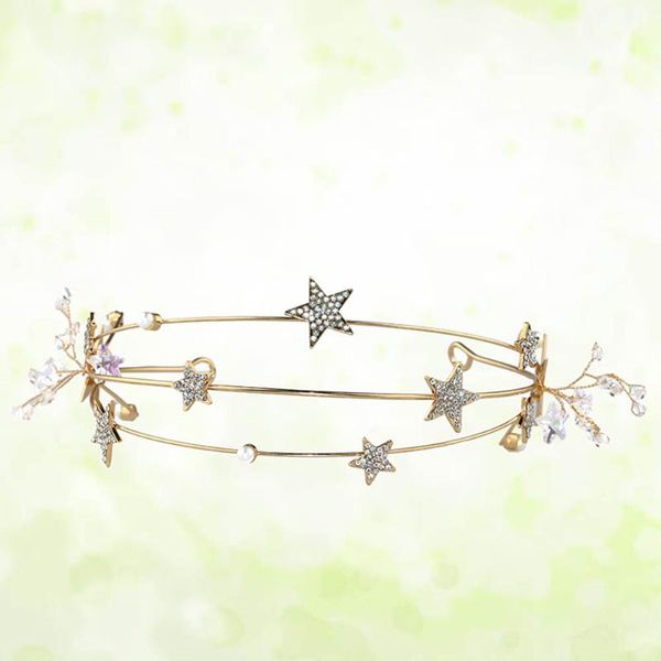hair clips & barrettes crystal headband star crown headpiece headwear wedding accessories (hg232), Golden;silver
hair clips & barrettes crystal headband star crown headpiece headwear wedding accessories (hg232), Golden;silver
