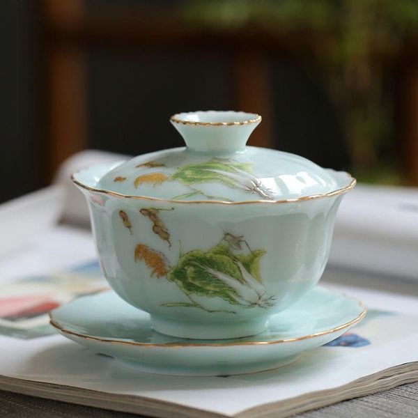 cups & saucers celadon famille rose painted with gold cover bowl tea cup maker set big
cups & saucers celadon famille rose painted with gold cover bowl tea cup maker set big