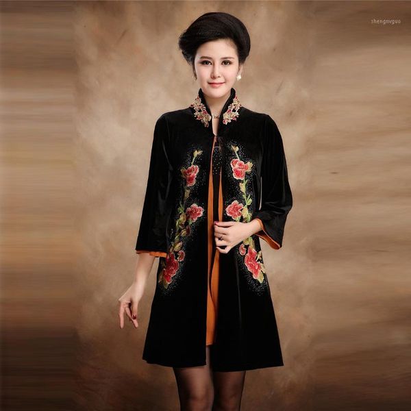women's wool & blends female spring plus size mandarin collar straight long full waistcoat women autumn cardigan embroidery diamond loo, Black
women's wool & blends female spring plus size mandarin collar straight long full waistcoat women autumn cardigan embroidery diamond loo, Black