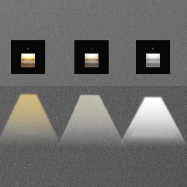 outdoor wall lamps 3w square led lights smart pir motion sensor step light aluminum recessed stair waterproof corner lamp
outdoor wall lamps 3w square led lights smart pir motion sensor step light aluminum recessed stair waterproof corner lamp