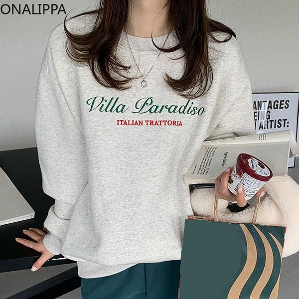 women's hoodies & sweatshirts onalippa 2021 autumn women pullover round neck heavy industry letter embroidery loose wild long-sleeved p, Black
women's hoodies & sweatshirts onalippa 2021 autumn women pullover round neck heavy industry letter embroidery loose wild long-sleeved p, Black