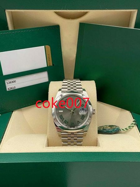 specially made waterproof date 41mm smooth wimbledon dial jubilee 126300 mechanical automatic bf men's watch with box mens watches, Slivery;brown
specially made waterproof date 41mm smooth wimbledon dial jubilee 126300 mechanical automatic bf men's watch with box mens watches, Slivery;brown