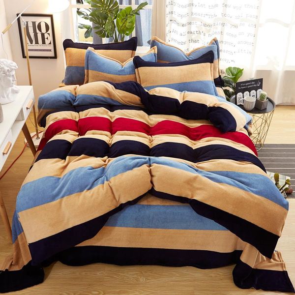 bedding sets thickening raising fabric luxury set soft bedclothes duvet/quilt cover bed linen sheet 4 pieces
bedding sets thickening raising fabric luxury set soft bedclothes duvet/quilt cover bed linen sheet 4 pieces