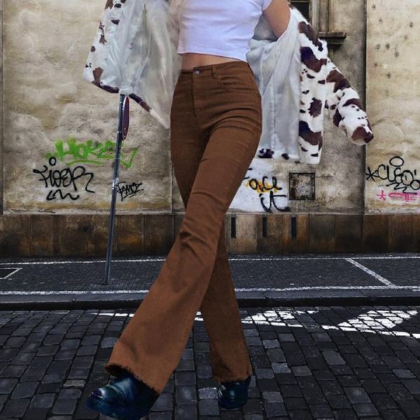 women's jeans brown woman high waist pants flared jean vintage women clothing denim trouser trousers e girl, Blue
women's jeans brown woman high waist pants flared jean vintage women clothing denim trouser trousers e girl, Blue