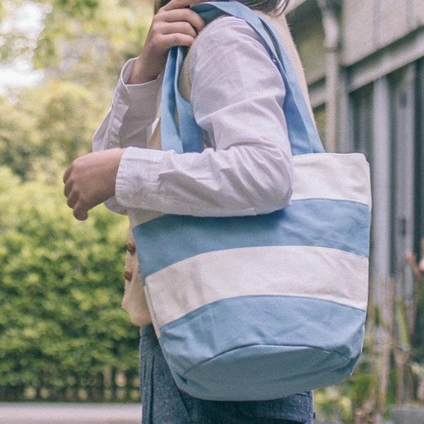 evening bags canvas japanese striped shoulder bag cute college style contrast color stitching handbag large capacity
evening bags canvas japanese striped shoulder bag cute college style contrast color stitching handbag large capacity