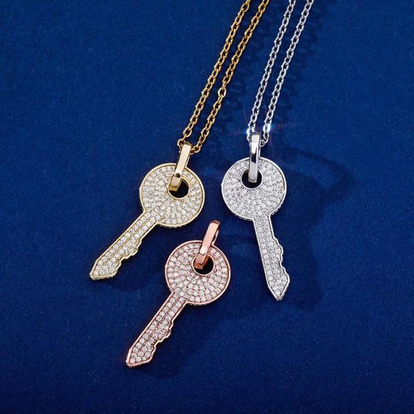 hip hop explosion bling key pendant out full cubic zircon necklace women jewelry charm for gift necklaces, Silver
hip hop explosion bling key pendant out full cubic zircon necklace women jewelry charm for gift necklaces, Silver