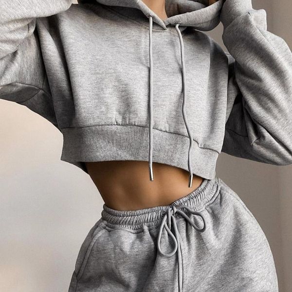 women's two piece pants set tracksuit pant sets casual solid color long sleeved hoodie trousers sweatshirts loose sports suit, White 
women's two piece pants set tracksuit pant sets casual solid color long sleeved hoodie trousers sweatshirts loose sports suit, White