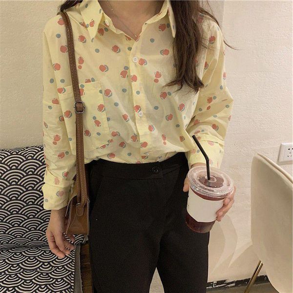fashion pocket women's blouse ladies long sleeve turn-down collar printed shirt cotton blouses blusas loose casual women, White
fashion pocket women's blouse ladies long sleeve turn-down collar printed shirt cotton blouses blusas loose casual women, White
