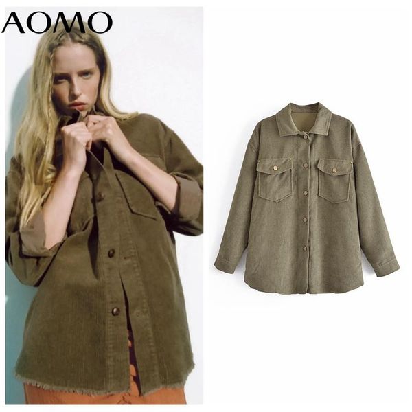 women's jackets aomo women corduroy thick coats jacket loose long sleeves pocket 2021 ladies elegant autumn winter coat qn24a, Black;brown
women's jackets aomo women corduroy thick coats jacket loose long sleeves pocket 2021 ladies elegant autumn winter coat qn24a, Black;brown