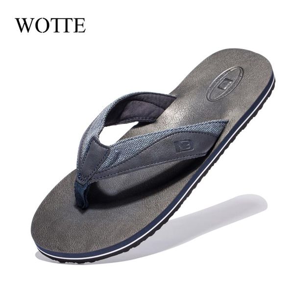 slippers wotte summer flip flops men shoes cool light sandalias hombre beach comfortable men's casual big size 48, Black
slippers wotte summer flip flops men shoes cool light sandalias hombre beach comfortable men's casual big size 48, Black
