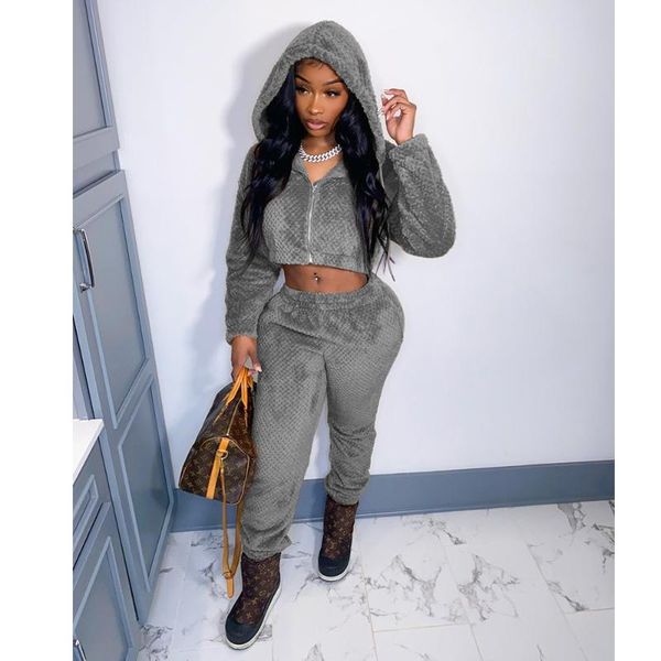 women's two piece pants rmsfe 2022 ladies winter double-sided velvet thickened fashion leisure long sleeve hooded zipper + trousers 2 s, White
women's two piece pants rmsfe 2022 ladies winter double-sided velvet thickened fashion leisure long sleeve hooded zipper + trousers 2 s, White