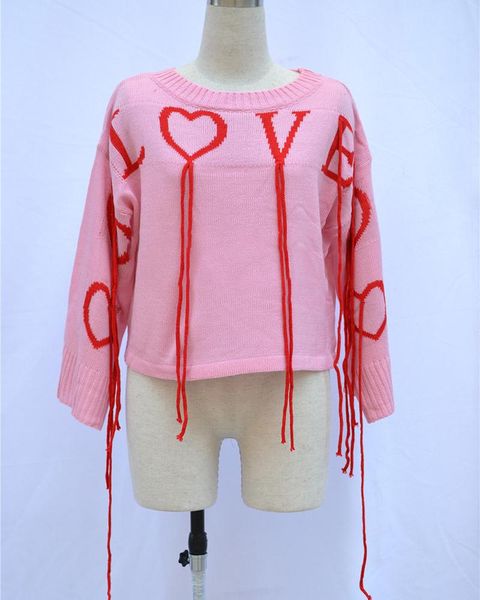 women's sweaters women loose tassels knitted pullover sweater love letters heart pattern long sleeve o neck dropped shoulder knit winte, White;black
women's sweaters women loose tassels knitted pullover sweater love letters heart pattern long sleeve o neck dropped shoulder knit winte, White;black
