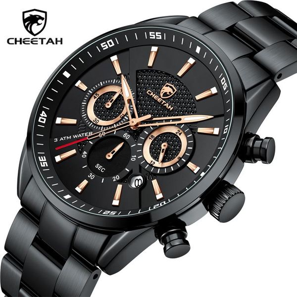 wristwatches cheetah men's quartz watch fashion business luxury watches automatic date waterproof stainless steel wristband clock male, Slivery;brown
wristwatches cheetah men's quartz watch fashion business luxury watches automatic date waterproof stainless steel wristband clock male, Slivery;brown