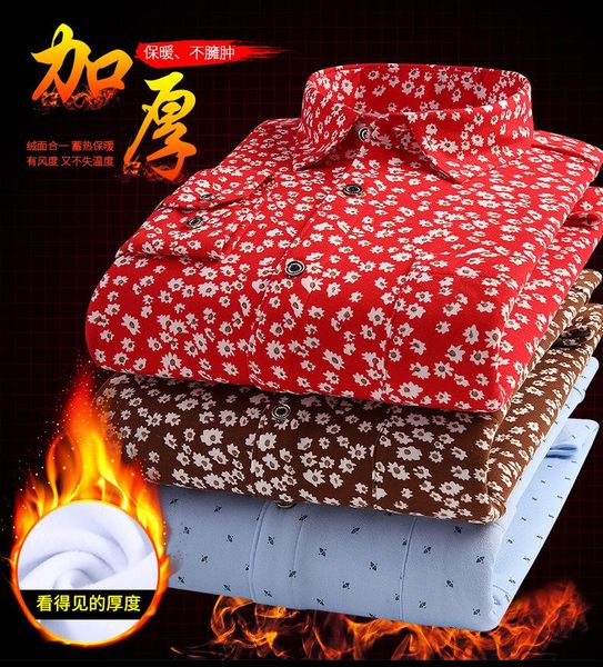 autumn and winter printed plaid plush warm shirt men's bottom young middle aged leisure milk silk casual shirts, White;black
autumn and winter printed plaid plush warm shirt men's bottom young middle aged leisure milk silk casual shirts, White;black