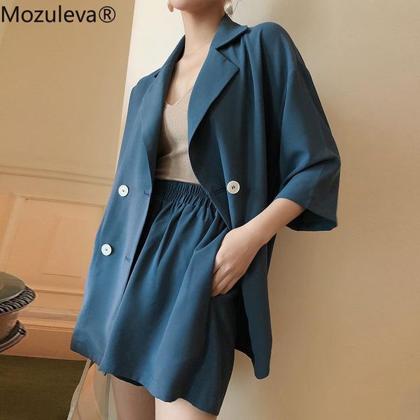 bornsra casual 2 pieces set female short suits double-breasted jacket blazer & elastic-waisted shorts lace up women pant women's two pi, White
bornsra casual 2 pieces set female short suits double-breasted jacket blazer & elastic-waisted shorts lace up women pant women's two pi, White