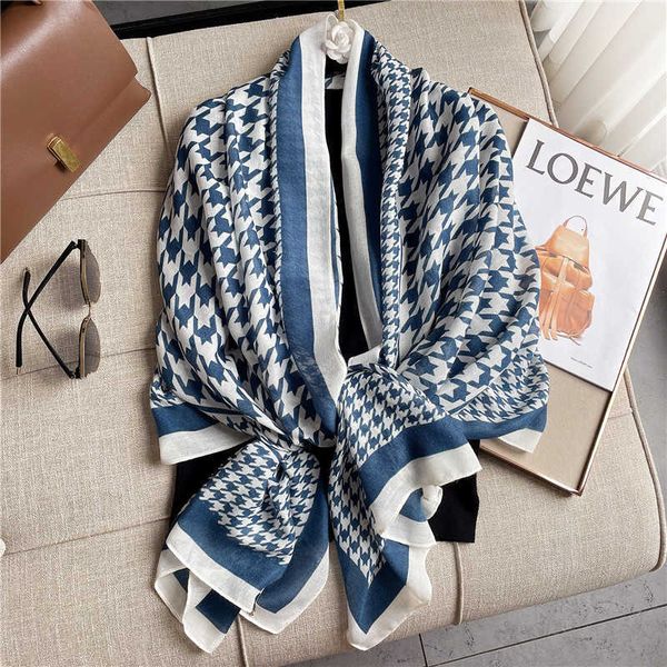 warm scarf women's korean version qianniaoge autumn winter spring summer sunscreen large shawl cotton hemp feel beach towel, Blue;gray
warm scarf women's korean version qianniaoge autumn winter spring summer sunscreen large shawl cotton hemp feel beach towel, Blue;gray
