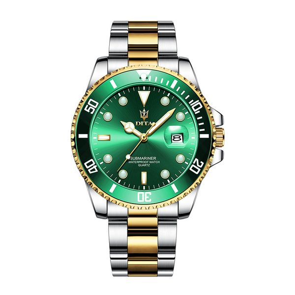 dita green water ghost classic swiss watch domineering men's quartz fashion business luminous waterproof, Silver
dita green water ghost classic swiss watch domineering men's quartz fashion business luminous waterproof, Silver