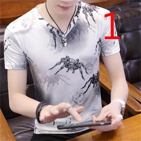 t shirts tide brand shirt short-sleeved personality t-shirt men's mercerized cotton, White;black
t shirts tide brand shirt short-sleeved personality t-shirt men's mercerized cotton, White;black